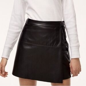ARITZIA Wilfred Free Vegan Leather Wrap Skirt